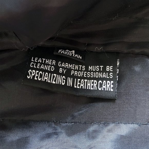 First MFG Customized Genuine Black Leather Jacket - Picture 6 of 6